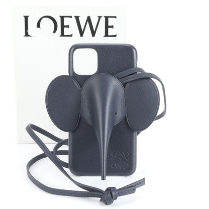 Loewe Bumper Elephant Iphone 11 Case Cabas Leather Cell Phone Shoulder Strap