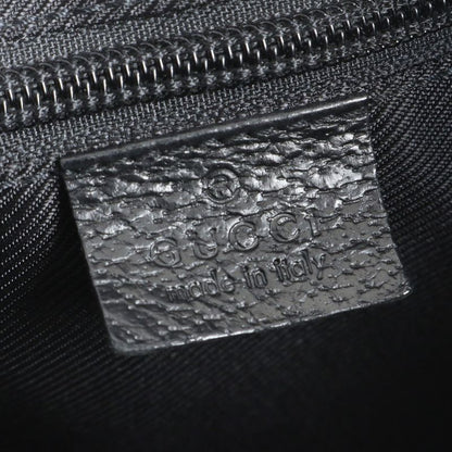 Gucci GG Canvas 114272 Leather Shoulder Bag Crossbody Messenger Black Fashionabl