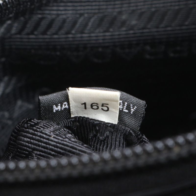 Prada Tessuto Nylon Triangle Logo Leather Shoulder Bag Crossbody Messenger