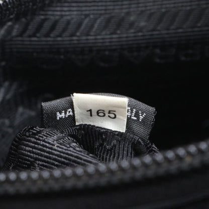 Prada Tessuto Nylon Triangle Logo Leather Shoulder Bag Crossbody Messenger