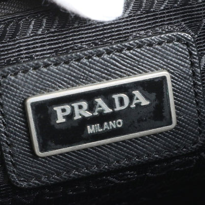 Prada Tessuto Nylon Triangle Logo Leather Shoulder Bag Crossbody Messenger