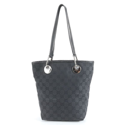 Gucci GG Canvas Eclipse 120840 Leather Tote Bag Shoulder Black Women's ERE