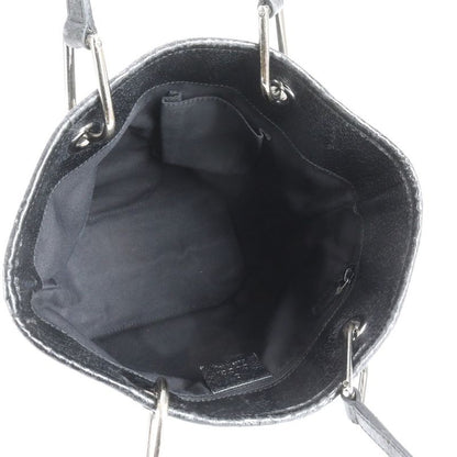 Gucci GG Canvas Eclipse 120840 Leather Tote Bag Shoulder Black Women's ERE