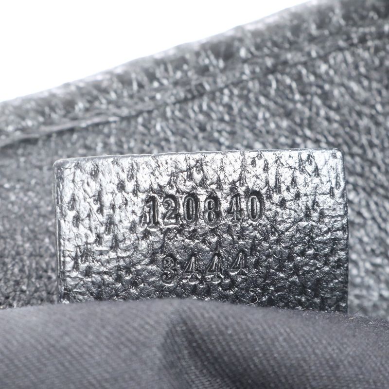 Gucci GG Canvas Eclipse 120840 Leather Tote Bag Shoulder Black Women's ERE