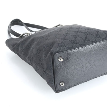 Gucci GG Canvas Eclipse 120840 Leather Tote Bag Shoulder Black Women's ERE