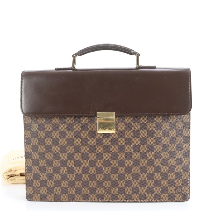 Louis Vuitton Damier Altona PM N53315 Leather Business Bag Document Bag