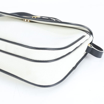 Vintage YSL Yves Saint Laurent Triangle Plate Leather Shoulder Bag Crossbody