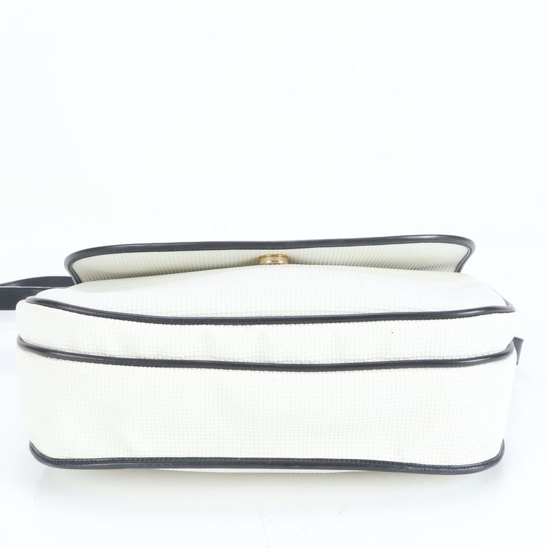 Vintage YSL Yves Saint Laurent Triangle Plate Leather Shoulder Bag Crossbody