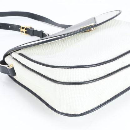 Vintage YSL Yves Saint Laurent Triangle Plate Leather Shoulder Bag Crossbody