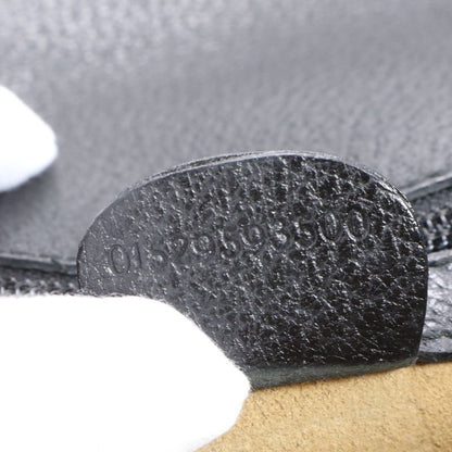 Gucci Leather Business Bag Document Bag Briefcase Tote Commuter Black Gold