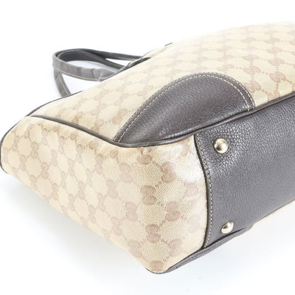 Gucci GG Crystal Princy Leather Tote Bag Shoulder 293592 Brown Women's EUE