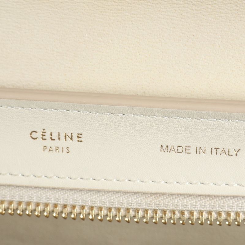 Celine Trapeze Small Leather 2WAY Shoulder Bag Shoulder Tote Hand Gold Hardware