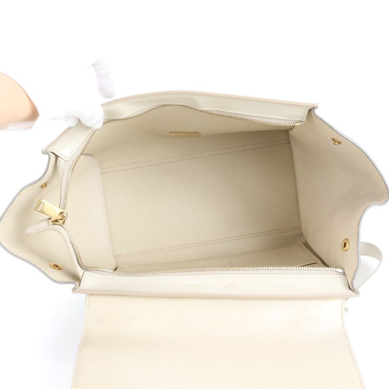 Celine Trapeze Small Leather 2WAY Shoulder Bag Shoulder Tote Hand Gold Hardware