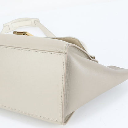 Celine Trapeze Small Leather 2WAY Shoulder Bag Shoulder Tote Hand Gold Hardware