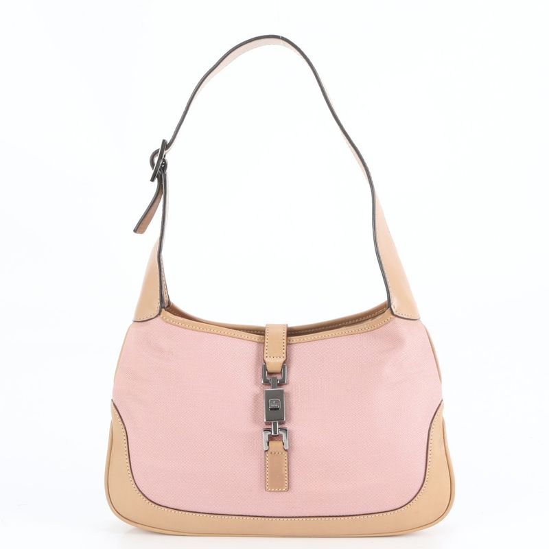 Gucci Jackie Leather Shoulder Bag Shoulder One Shoulder 001-3735 Pink Silver