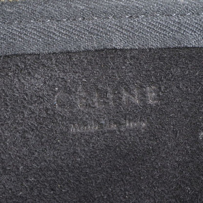 Celine Leather 2WAY Folding Tote Bag Shoulder Clutch Black White A4 Ladies EUE