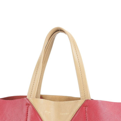 Celine Horizontal Cabas Leather Tote Bag Shoulder Bicolor A4 Women ERE Cx27-8