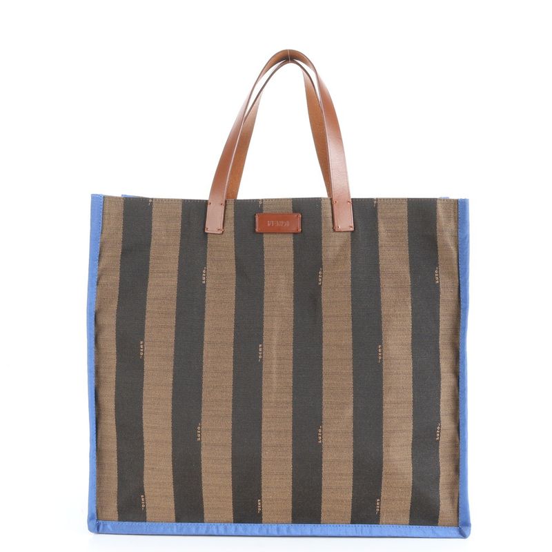 Fendi With Hologram Seal Pecan Leather Tote Bag Hand 8bh235 Brown A4 Women ERE