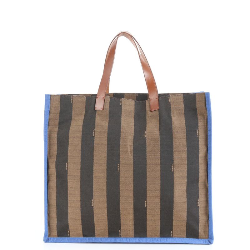 Fendi With Hologram Seal Pecan Leather Tote Bag Hand 8bh235 Brown A4 Women ERE