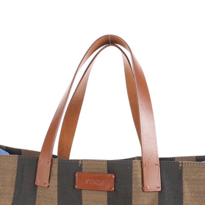 Fendi With Hologram Seal Pecan Leather Tote Bag Hand 8bh235 Brown A4 Women ERE