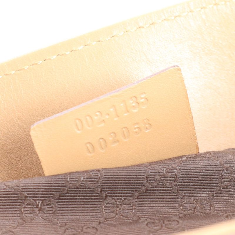 Gucci Sherry Line Leather Tote Bag Shoulder Brown 002-1135 Genuine Leather