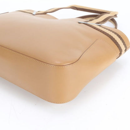 Gucci Sherry Line Leather Tote Bag Shoulder Brown 002-1135 Genuine Leather