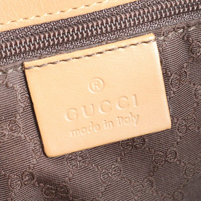 Gucci Sherry Line Leather Tote Bag Shoulder Brown 002-1135 Genuine Leather