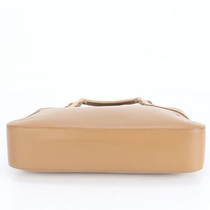 Gucci Sherry Line Leather Tote Bag Shoulder Brown 002-1135 Genuine Leather