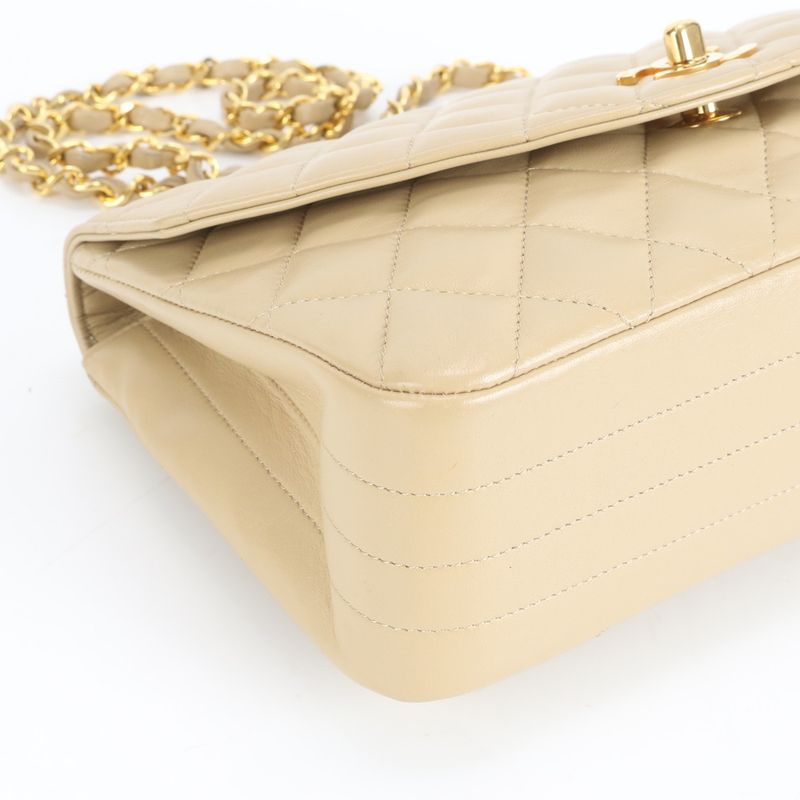 Chanel Authenticity Card With Serial Matelasse Lamb Leather Chain Shoulder Bag