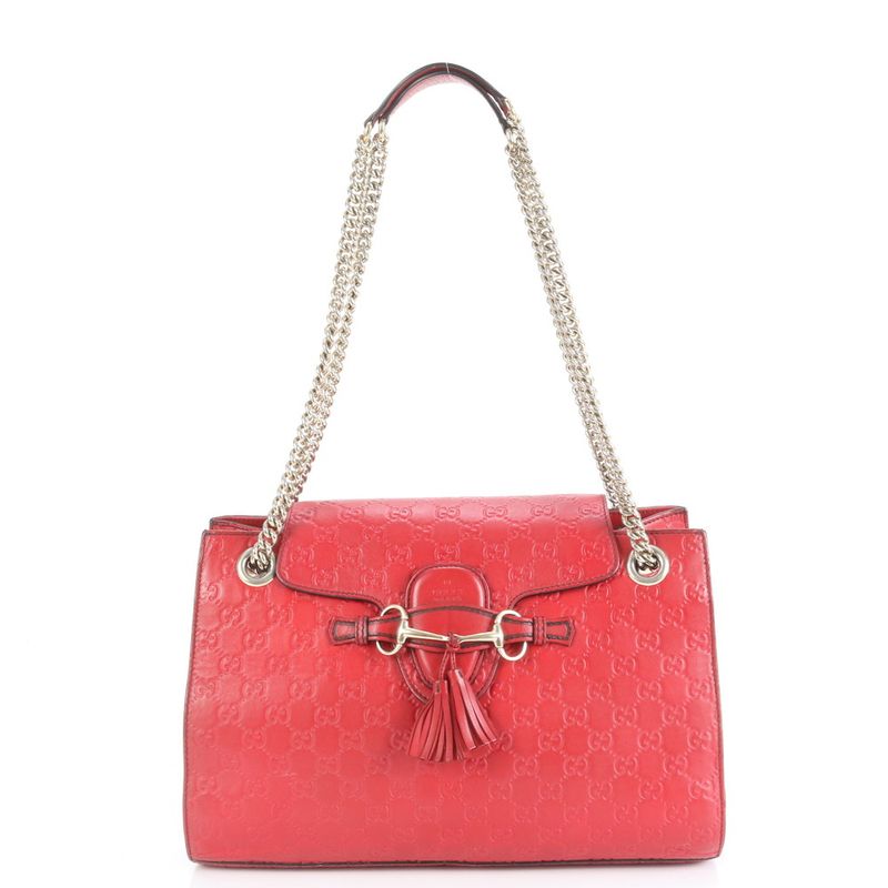 Guccissima Emily Horsebit Leather 2WAY Shoulder Bag Crossbody Tote 295408