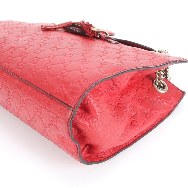 Guccissima Emily Horsebit Leather 2WAY Shoulder Bag Crossbody Tote 295408