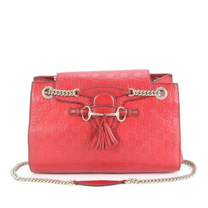 Guccissima Emily Horsebit Leather 2WAY Shoulder Bag Crossbody Tote 295408