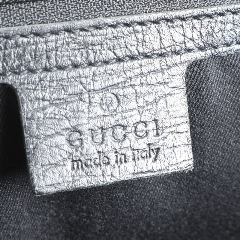 Gucci GG Canvas Bamboo 112530 Leather Tote Bag Shoulder Hand A4 Brown Ladies