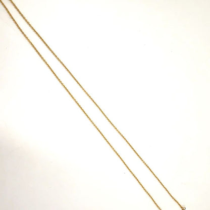 Tiffany & Co By-the-yard 18K Yellow Gold And Diamonds Gold Necklace