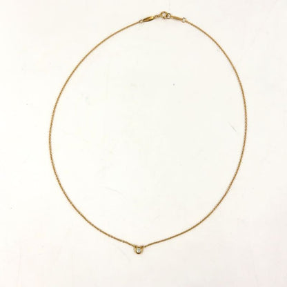 Tiffany & Co By-the-yard 18K Yellow Gold And Diamonds Gold Necklace