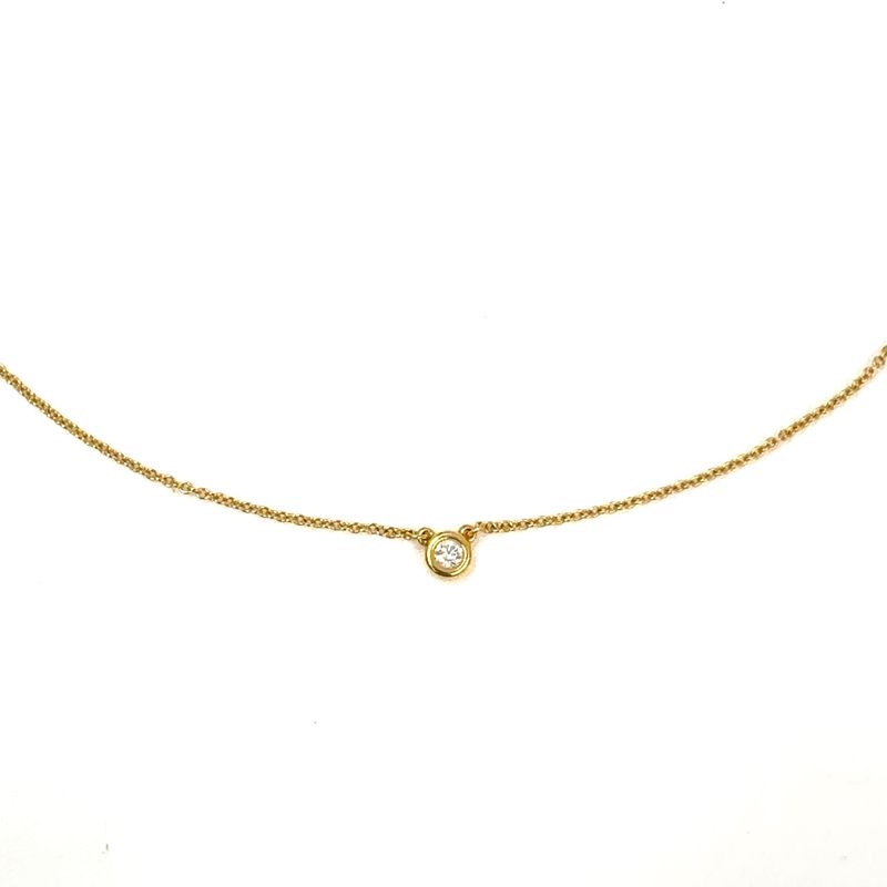 Tiffany & Co By-the-yard 18K Yellow Gold And Diamonds Gold Necklace