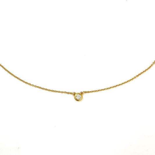 Tiffany & Co By-the-yard 18K Yellow Gold And Diamonds Gold Necklace