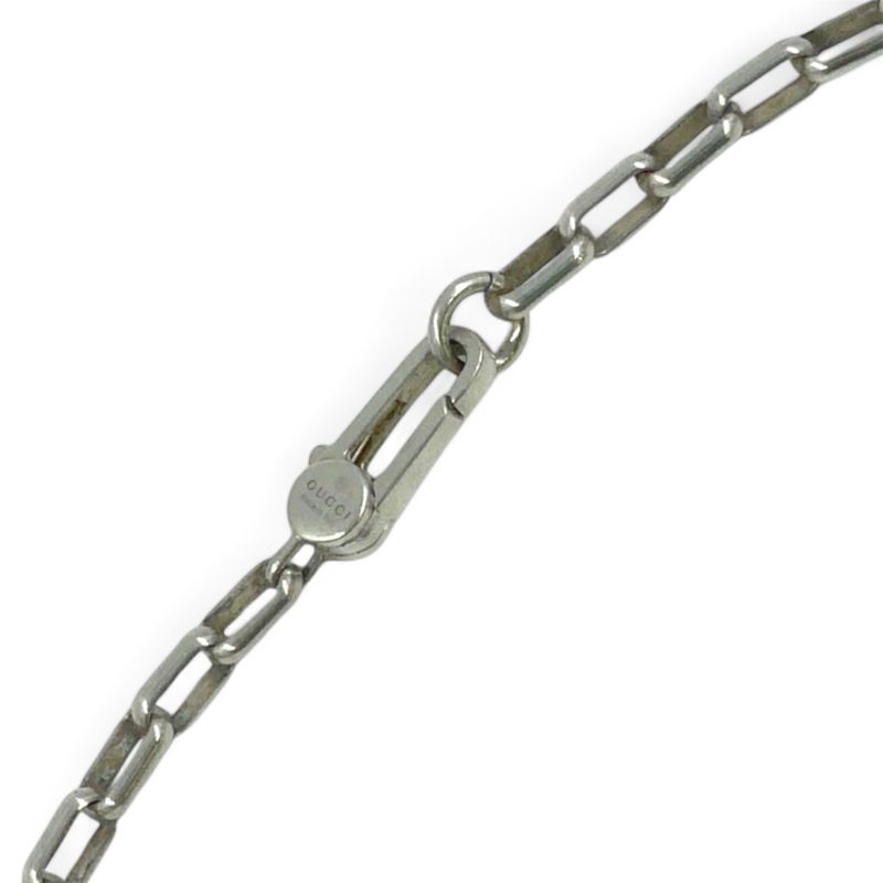 Gucci Interlocking G Logo Ag925 Silver Necklace