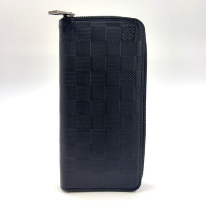 Louis Vuitton Zippy Wallet Vertical Damier Infini Damier Infini Onyx Leather