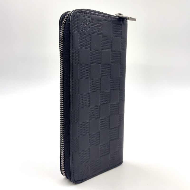 Louis Vuitton Zippy Wallet Vertical Damier Infini Damier Infini Onyx Leather