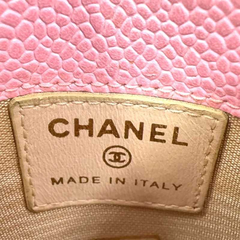 Chanel Coco Mark Multi-case Serial No 8 Pink Caviar Skin Cigarette Case