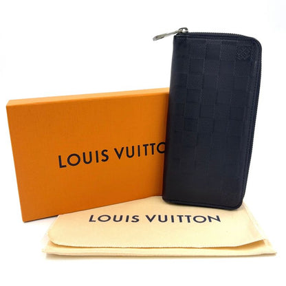Louis Vuitton Zippy Wallet Vertical Damier Infini Damier Infini Onyx Leather