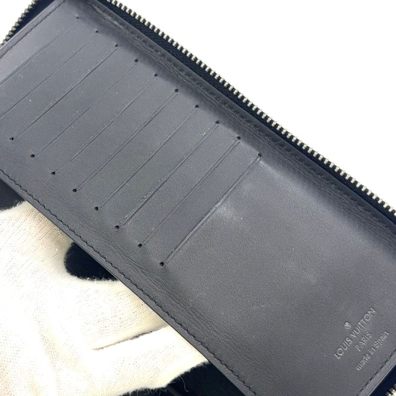 Louis Vuitton Zippy Wallet Vertical Damier Infini Damier Infini Onyx Leather