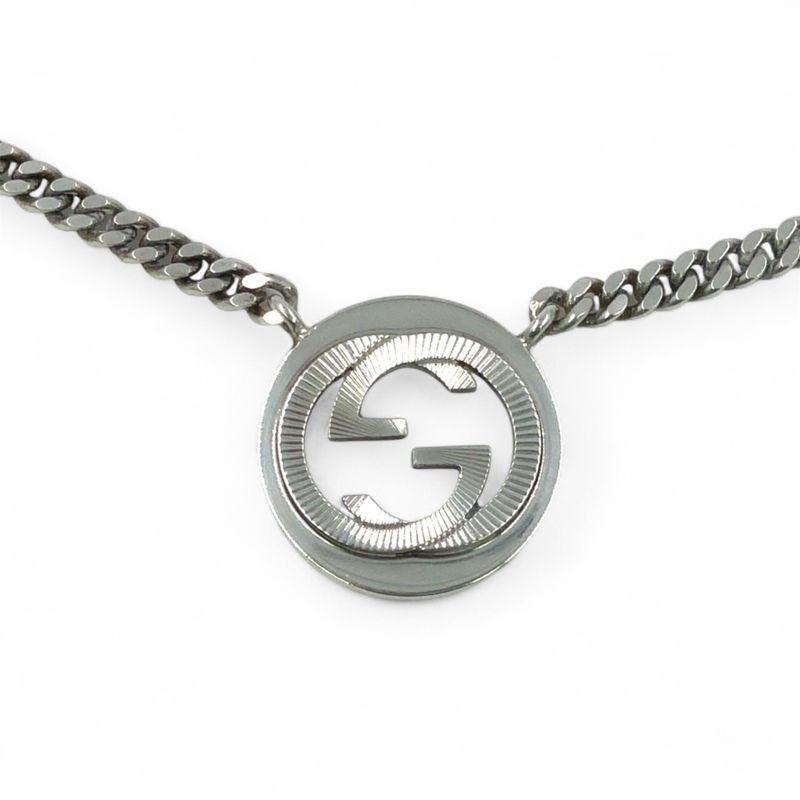 Gucci Interlocking Sv925 Silver Necklace