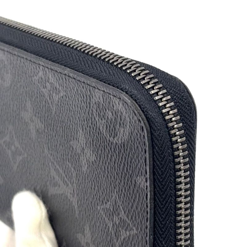 Louis Vuitton Zippy Wallet Vertical Monogram Eclipse Monogram Eclipse Leather