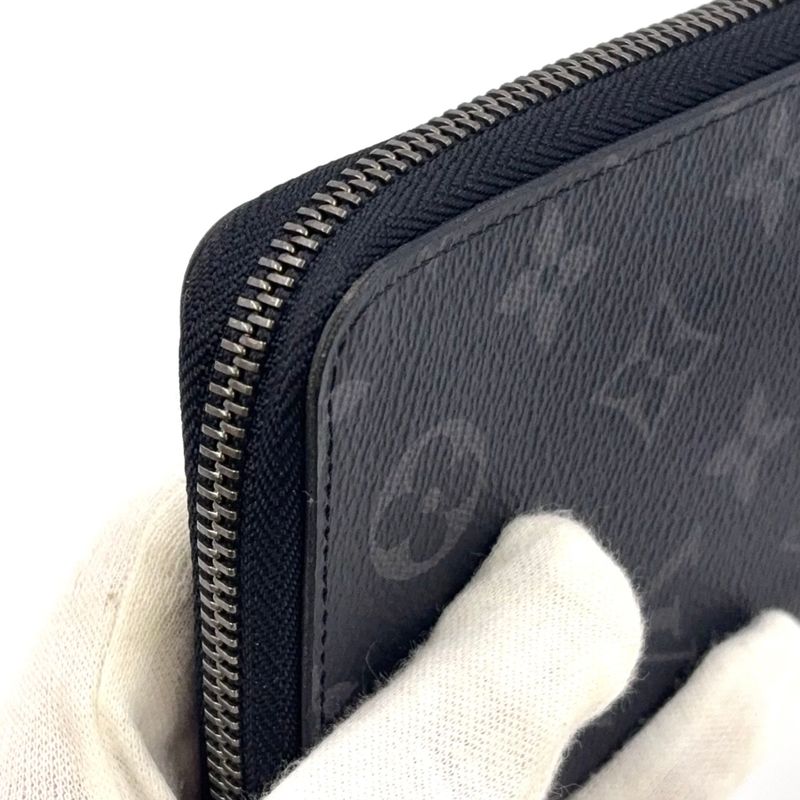 Louis Vuitton Zippy Wallet Vertical Monogram Eclipse Monogram Eclipse Leather