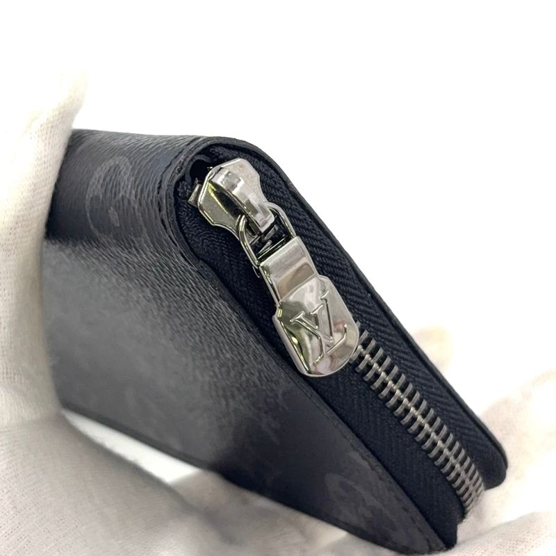 Louis Vuitton Zippy Wallet Vertical Monogram Eclipse Monogram Eclipse Leather