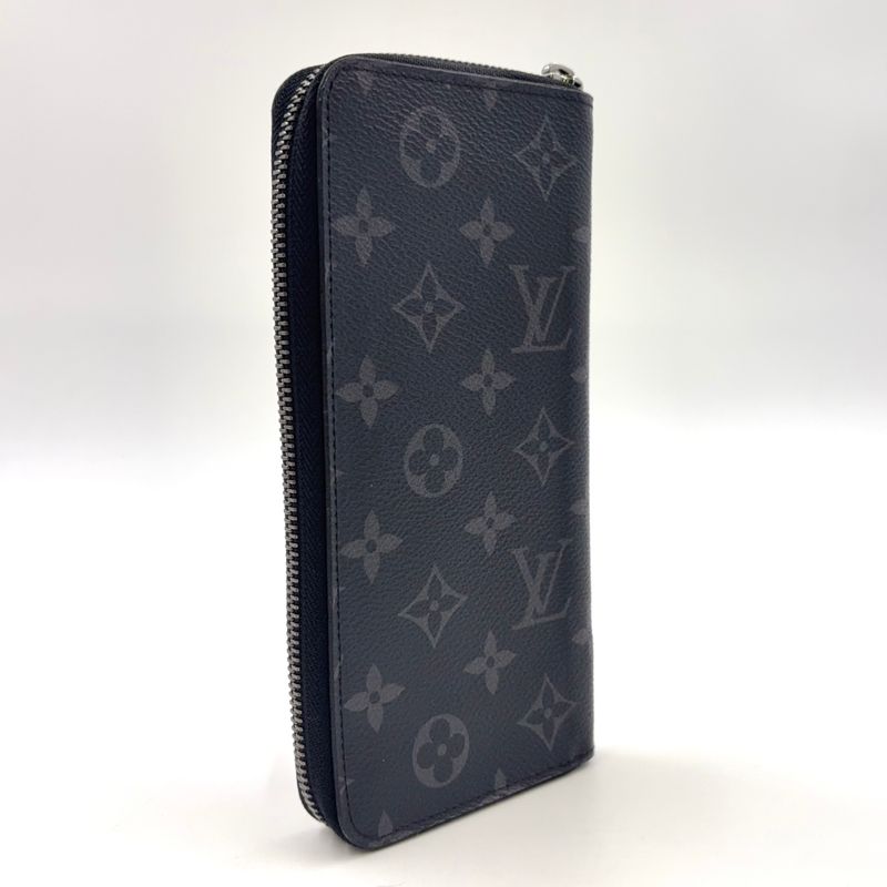 Louis Vuitton Zippy Wallet Vertical Monogram Eclipse Monogram Eclipse Leather