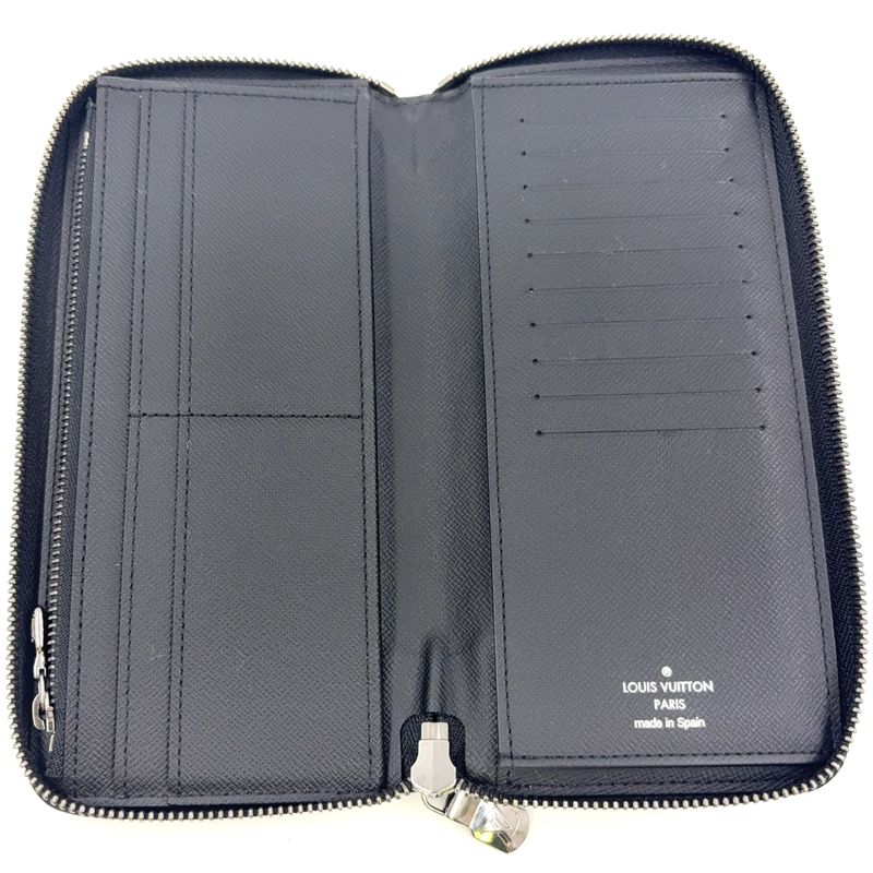 Louis Vuitton Zippy Wallet Vertical Monogram Eclipse Monogram Eclipse Leather