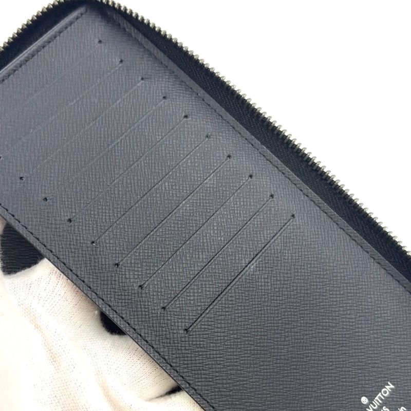 Louis Vuitton Zippy Wallet Vertical Monogram Eclipse Monogram Eclipse Leather